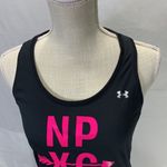 Under Armour Heat Gear Black and Pink Racerback Athletic Tank Size S Photo 2