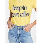 Mother Womens Yellow Boxy Goodie Klo Lemon Keepin Love Alive T Shirt Tee Top M Size M Photo 4
