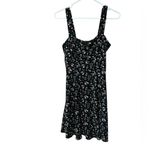 Nine Britton Stitch Fix Black Floral Dress Women's Medium Photo 2