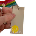 Boden Lytton Sparkle Cardigan‎ Sweater Ivory Rainbow Style US 4 White Photo 8