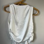 ZARA  Stain Tie Back White Top Women's Medium Photo 3