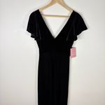 Birdy Grey  Hannah Velvet Black Maxi Dress Size Small New Photo 3