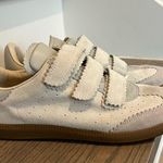 Isabel Marant Beth Low Top Suede Sneakers in Ecru Size 9 Photo 1