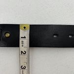 Talbots Size M Belt Leather Black Brass Buckle Timeless Adjustable Versatile Photo 13