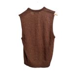 Puritan SeaRover vintage Brown Wool Blend Knit Sweater Vest Women Large Photo 3