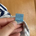 J. McLaughlin  Nicola Skirt Striped Blue White‎ Catalina Cloth Tiered Women XL Photo 4