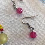 Handmade Confetti Necklace Earrings Set Vintage Photo 7