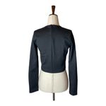 ZARA  Black Long Sleeve Crew Neck Cropped Top Size M‎ Photo 1