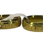 Gold Stainless Steel Ring Set with Engraved Design Photo 1
