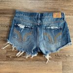 Hollister Aztec Print Raw Hem Jean Shorts 7 28 Photo 1