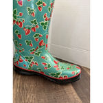 Bogs Rain boots Fruit Strawberry Farmhouse Cottagecore Women’s 7 EUR 38 EUC Blue Photo 9