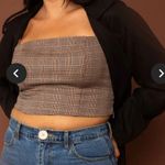 Whimsy + Row NEW WHIMSY + RIE TOBI TOP Women's PLAID MEDIUM Photo 3