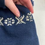 Vintage Adult dark blue Mickey patch tassel knit beanie‎ hat winter accessories Photo 4