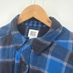 BDG Urban Outfitters Rayne Flannel Boxy Cropped Button Photo 4