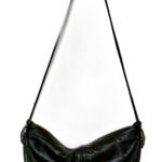 Vintage Stone Mountain Black Leather Shoulder Bag Handbag Made USA Photo 0