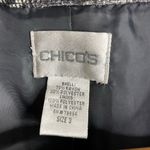 Chico's Black Purple Gray Silver Floral Chenille Sparkle Jacket Womens 3 XL 16 18 Photo 8