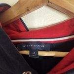 Tommy Hilfiger  Hoodie Dress Womens Large Navy Blue Spell Out Sweatshirt pullover Photo 4