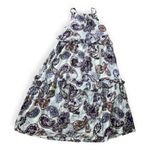 Band of Gypsies Band of the Free Womens Liliane Purple Paisley Tiered Maxi Dress Photo 3