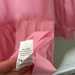 Tuckernuck  Pomander Place Pink Lizzie Mini Dress Babydoll Poplin V-Neck Size M Photo 5