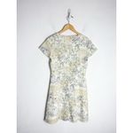 Aritzia  Wilfred Nazaire Antique Pattern Mini Dress Size Small Yellow White Black Photo 11