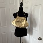 Unique Vintage 80s Gold Leather Shoulder Bag Photo 3