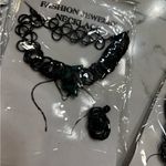 Lot of 3 Black 90’s Style Choker Necklace Set Photo 3