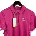 Under Armour  Pink Short Sleeve Golf Polo Medium New Photo 2