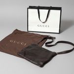 Gucci Authentic  GG Dark Brown Guccissima Messenger Crossbody Bag Dust Bag & Tote Photo 0