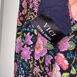 VICI  Lyssa V Neck Floral Empire Dress pink‎ blue size XS Photo 6