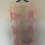 Old Navy Pink Tie Dye T Shirt Dress Short Sleeve Photo 3