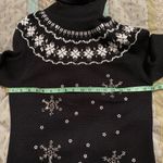Dressbarn turtleneck sweater black white NWT Size M Photo 4