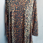 Curvy The Wild One Leopard Print Dress Brown Size XL Photo 0