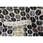 Peter Nygard  Women's Jacket Size 16 Black & Silver Polka Dot Holiday‎ Sparkle Photo 5