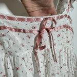 Finesse Mallory Ditsy Floral Mini Dress Women White Pink Coquette Babydoll Lace Size M Photo 6