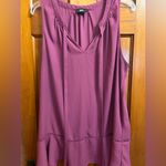 Mossimo Fuschia Blouse with Ties at Neck, XXL Photo 4
