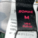 Romwe mushroom print wide leg silky feel elastic waistband NEW size M Photo 3