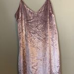 Top shop, pink velvet looking spaghetti strap dress, size 6 Photo 0