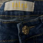 Tales Distressed Donald Duck Embroidered Character Skinny Ankle Jeans, Sz 28 Blue Photo 15
