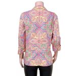 Charter Club  Women's Red Colorful "Ceylon " Paisley Print Blazer Jacket Size L Photo 2