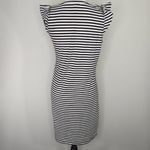 Michael Kors Basics Cotton Stripe Zipper Accents Sleeveless Dress Photo 3
