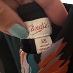 Candie's  Black Floral Spaghetti Strap V-Neck Long Maxi Dress Women Sz XS Photo 8