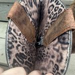 Dingo  Brown Leather Country Western Bootie Metal Medallions Embellishments Photo 4
