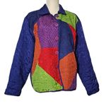 Keren Hart Button up Jacket Size Medium Blue Photo 0