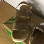 White Mountain New Women’s  Footbeds Sparkly Sandals Sand Tan Size 9 Medium Photo 5