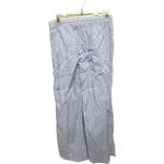 H&M  Blue White Striped Pull on Elastic drawstring pants size XS beach vacation Photo 3