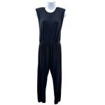 Z Supply Lucianna Black Jumpsuit S Sleeveless Cinch Waist Lounge Travel Casual Photo 2