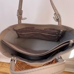 Tory Burch Tory Burch York Buckle Tote Bag Saffiano Leather Taupe Shoulder Purse Double Photo 9