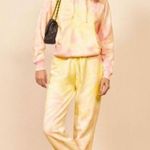 Reformation ๐๐ Tanner Classic Hoodie Creamsicle Pink Yellow Tie Dye Small NWT Photo 4