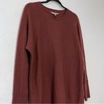 Athleta Mauve Wool Cashmere Crewneck Sweater Size Oversized Tunic SZ S Photo 2