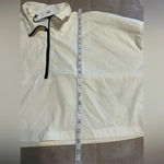 We Wore What  Half Zip Cropped Jacket Cream NWT Trendy Lightweight Photo 7